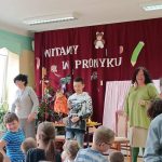 Przygody Krasnala Halabały…w wykonaniu Biblioteki Miejskiej, bardzo dziękujemy za warsztaty i teatrzyk 😊
