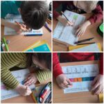 Uczniowie klasy IVB  na lekcji matematyki przećwiczyli oś liczbową i ułamki wykorzystując swoje imiona 😊