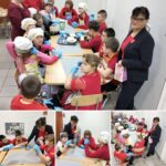 Uczniowie klas I-IV upiekli dziś walentynkowe ciasteczka. Smacznego 😋❤️🩷💛